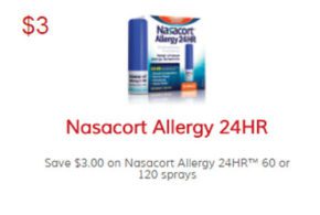 Rabais de 3$ sur Nasacort Allergie