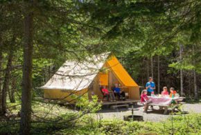 Séjour en Prêt-à-camper dans un établissement de la SÉPAQ