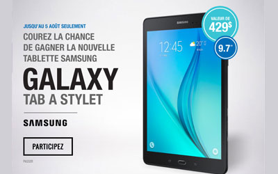 Tablette Samsung Galaxy de 429$