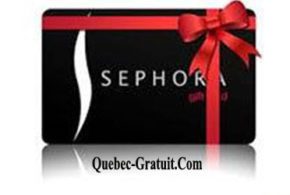 Une carte cadeau Sephora d'une valeur de 100 $