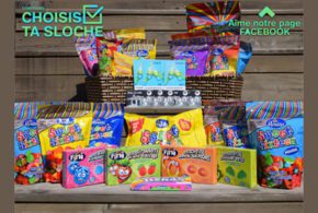 2 gros paniers remplis de bonbons Mondoux