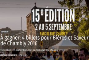 Billets pour Bières et Saveurs de Chambly 2016