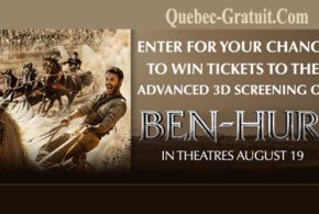 Billets pour l'avant-première du film Ben-Hur
