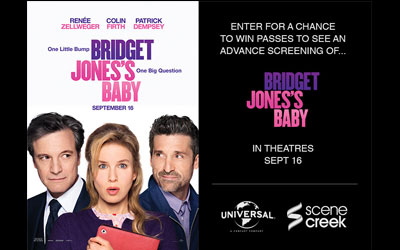 Billets pour l'avant-première du film Briget Jones's Baby