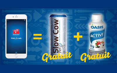 Boisson Slow Cow + OASIS Active gratuit