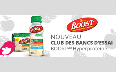 Boisson nutritive BOOST Hyperprotéinée Gratuite