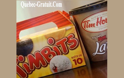 Boîte de Timbits Gratuite chez Tim Hortons