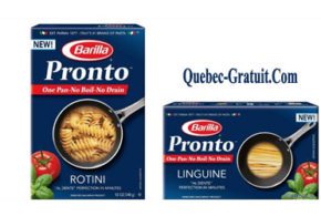 Boîtede Pâtes Barilla Pronto Gratuite