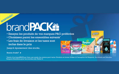 Boîtes d’échantillons Gratuits P&G