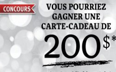 Carte-cadeau Aubainerie de 200$