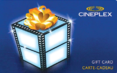 Carte cadeau Cinéplex de 50 $