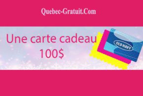 Carte cadeau Old Navy de 100 $
