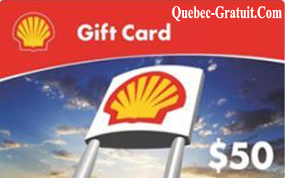 Carte cadeau Shell de 50 $