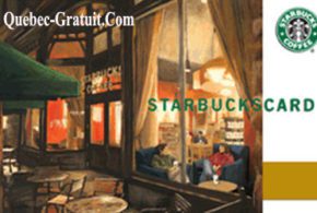 Carte cadeau Starbucks de 50 $