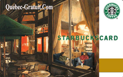 Carte cadeau Starbucks de 50 $