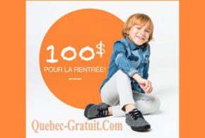 Carte-cadeau de 100$ dans les magasins Chaussures POP