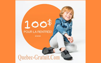 Carte-cadeau de 100$ dans les magasins Chaussures POP