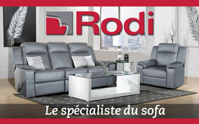 Carte-cadeaux de 500 $ de Rodi Le spécialiste du sofa