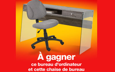 Chaise de bureau et bureau d'ordinateur
