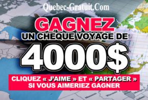 Chèque de 4000 $