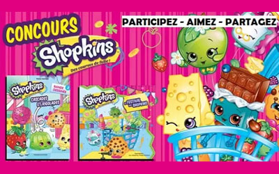 Deux livres de la collection Shopkins