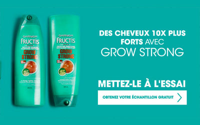 Echantillon Gratuit Fructis Grow Stronger Garnier