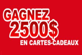 Ensemble cadeaux de 2500 $