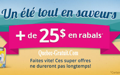 Plus de 25$ en rabais chez Danone