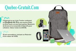 Sac à dos Tracker contenant un MacBook Pro de Apple