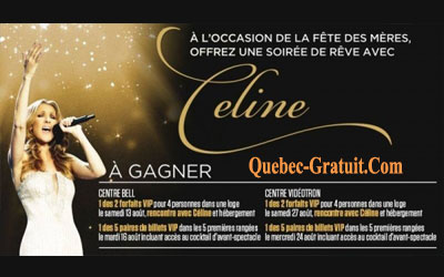 Tva concours celine dion