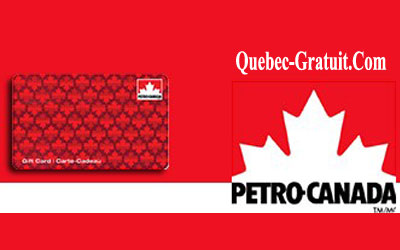 Une carte cadeau Petro Canada d'une valeur de $100