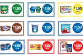 10$ de rabais sur les produits Danone et Kellogg’s