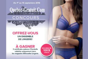 100 dans les magasins Silhouette Lingerie