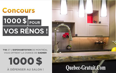 1000$ pour vos rénos