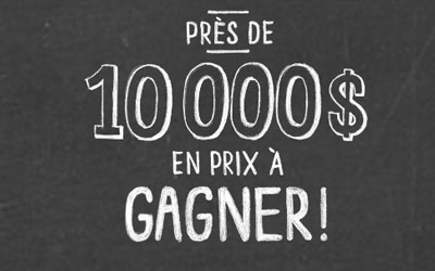 10000$ en prix à gagner