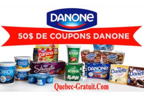 50$ en coupons rabais sur le portail de Danone