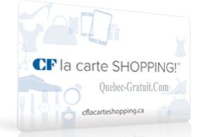 5000$ en cartes cadeaux CF la carte SHOPPING