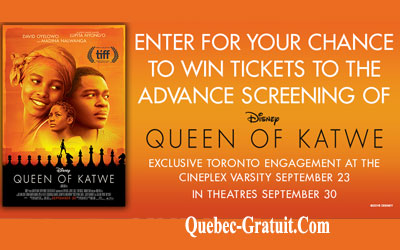 Billets du film Queen of Katwe