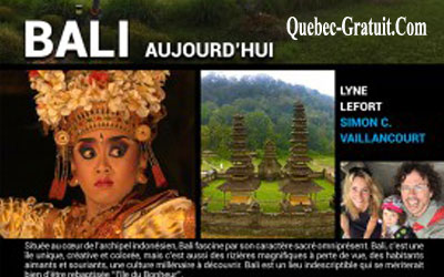Billets pour le film Aventuriers voyageurs - Bali