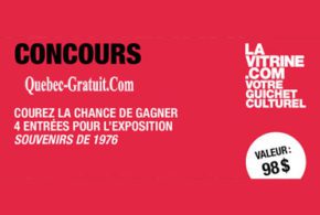Billets pour l'exposition en 3 lieux: Souvenirs de 1976