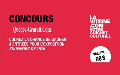 Billets pour l'exposition en 3 lieux: Souvenirs de 1976