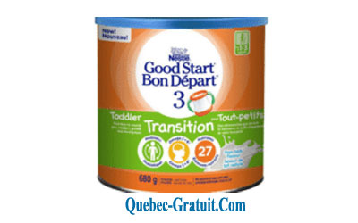 Boîte de Nestlé Bon Départ 3 Transition Gratuite