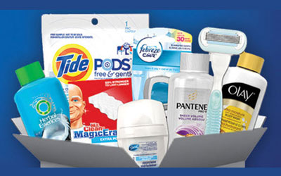 Boîtes d’échantillons P&G gratuits