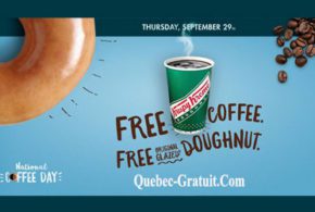 Café et beignet au sucre Gratuits