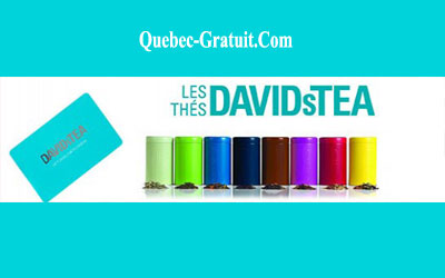 Carte cadeau Les Thés DAVIDsTEA de 100 $