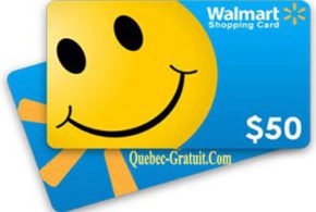 Carte cadeau Walmart de 50 $