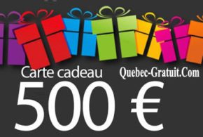 Carte-cadeau de 500 $ d'un supermarché