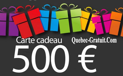 Carte-cadeau de 500 $ d'un supermarché