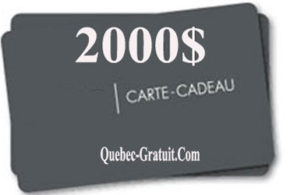 Carte-cadeau de Le Château de 2000 $