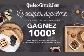 Cartes cadeaux Bouclair de 1000$